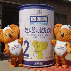 配方奶粉充氣卡通模型