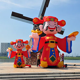 大型財(cái)神充氣模型